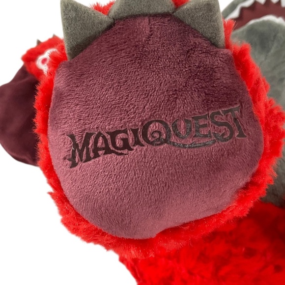 Build-A-Bear Great Wolf Lodge MagiQuest Charlock Red Dragon Plush 17” - Picture 8 of 12